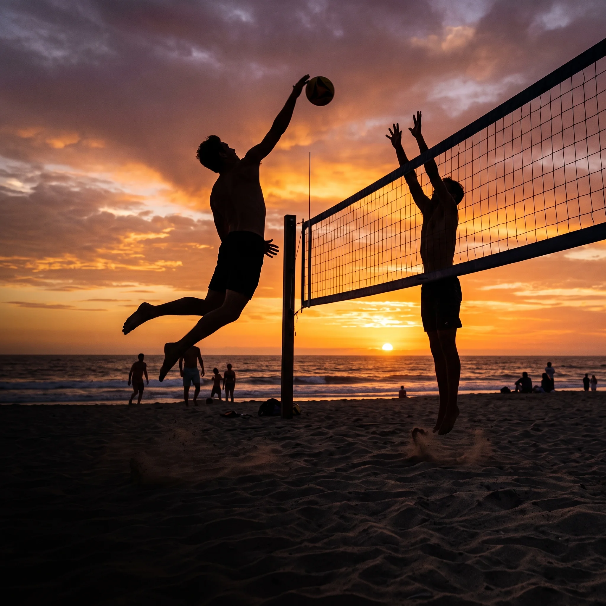 Volleyball Bros gameplay — ragdoll physics volleyball match in the browser